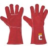 ČERVA PUGNAX RED rukavice celokožené, Veľkosť 10