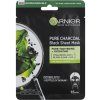 Garnier čierna Pure Charcoal Skin Natura l s Black Tissue Mask textilná maska s extraktom z čierneho čaju 28 g