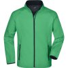 James & Nicholson Bunda JN 1130, softshellová, pánská COT02113060601-green/navy S Zelená/navy