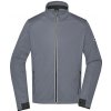 James&Nicholson Pánska športová softshellová bunda JN1126 Titan L