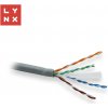 LYNX CS LYNX UTP kabel, Cat6, LSOH, celoměděný, vnitřní, šedý, box 305m LX-SLD-UTP6-LSOH-GR