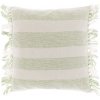 Textilomanie Dekoračný vankúšik BOSSA 45x45 cm, svetlozelené pruhy 40 x 45 cm