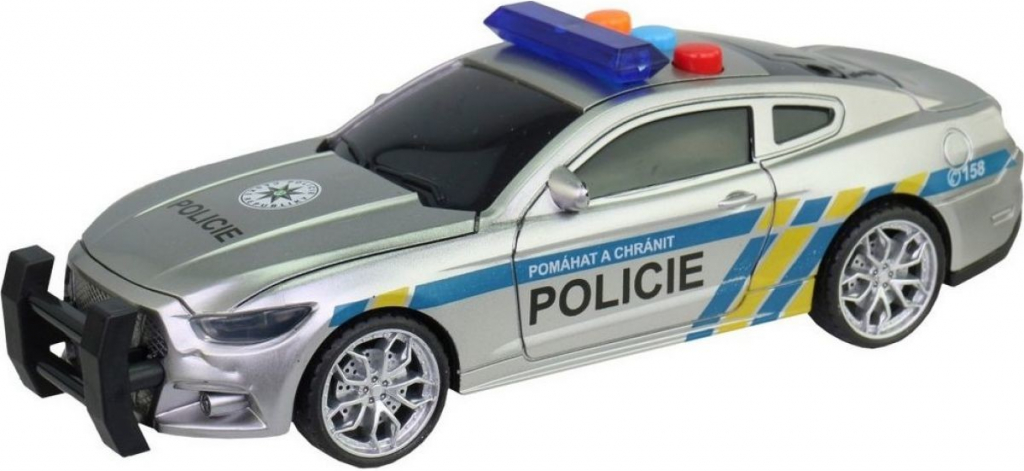 Made Policajné auto na zotrvačník svetlo česky hovoriaci