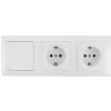 Aigostar B.V. | Aigostar - SADA 2x domová zásuvka so spínačom 2x16A/250V SCHUKO | AI0528