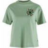 Fjällräven Fjällblomster Logo T-shirt W, Veľkosť S, Farba MISTY GREEN