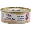 MAX Deluxe Dog kuracie srdce, konzerva 80 g