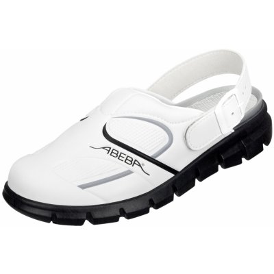 Abeba 7335 sandále Biela-Čierna