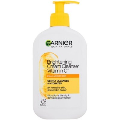 Garnier Skin Naturals Vitamín C Brightening Cream Cleanser - Rozjasňujúci čistiaci krém s vitamínom C 250 ml