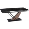 JAKS Rozkladací stôl Rex 180 - 240 cm orech čierny mramor