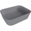 Umývadlo na dosku Polysan Banera 49,5x34,5 cm šedá matná mat bez prepadu 14596.31