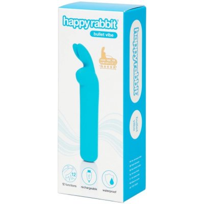 Happyrabbit Bullet rechargeable bunny stick blue
