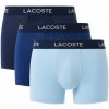 Pánske boxerky Lacoste Microfiber Trunks 3P - navy blue/blue - Viacfarebný (XS)