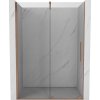 Mexen Velar, posuvné dvere do otvoru 140x200 cm, 8mm číre sklo, medená matná, 871-140-000-01-65