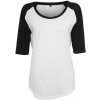 Build Your Brand Dámske tričko s 3/4 rukávom BY022 White XL
