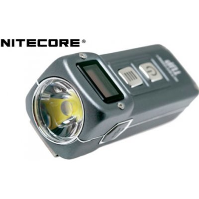 LED kľúčenka/ baterka Nitecore TUP 1000lm, vstavaný aku. Li-ion 1200mAh 3,6V, Micro-USB nabíjateľná - Strieborná