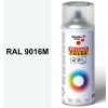 Sprej dopravný biely matný 400ml, odtieň RAL 9016M farba dopravná biela matná, Schuller Ehklar, barvy ve spreji PRISMA COLOR 91328