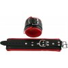Mister B Leather Ankle Restraints Red Padding, kožené putá na nohy