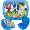 Stor delený plastový box na desiatu Ježko Sonic 40520