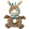 Plyšové hrkálka Somárik - hnedá Tulilo