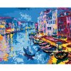 Diamondi Diamantové maľovanie - BENÁTKY S GONDOLAMI V IMPRESIONIZME Rámovanie: bez rámu a bez vypnutia plátna, Rozmer: 40x50 cm