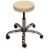 Taburetka pe lekárov s kovovou základňou, béžová (Zdravotnícky nábytok)