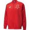 Pánska futbalová bunda Puma, SKS PREMATCH JACKET Červená,Biela L