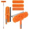 Ruhhy 27685 Teleskopická stierka na okná 180 cm, 3 v 1, oranžová