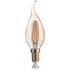 LED FILAMENT žiarovka - LONG CANDLE - E14, Teplá biela, 4W, 300lm | Ideal Lux