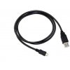 Kabel C-TECH USB 2.0 AM/Micro, 1m, černý CB-USB2M-10B