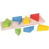Bigjigs Toys Vkládací puzzle zlomky trojúhelníky