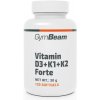 Výživový doplnok GymBeam VITAMIN D3+K1+K2 FORTE 120 CAPS