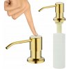 Gamma Simple, dávkovač saponátu pre kuchynský drez 400ml, zlatá lesklá, GMA-DOZ-GD