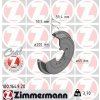 ZIMMERMANN Brzdový bubon ZIMMERMANN 100.1649.20