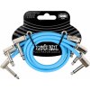 Ernie Ball Flex 3 Pack Blue 30,48 cm Zalomený - Zalomený Patch kábel