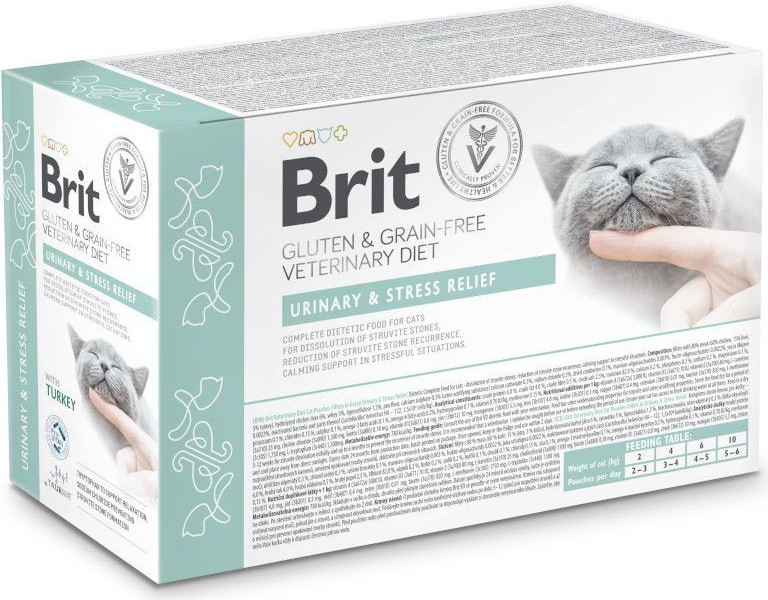Brit VD Cat Pouch fillets in Gravy Urinary+Stres 12 x 85 g