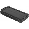 Kruger&Matz KM0910 Solárna powerbanka 10 000 mAh, 3 svorky, čierna