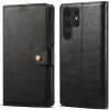 Púzdro na mobil Lenuo Leather flipové púzdro pre Samsung Galaxy S23 Ultra, čierna (348425)