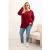 Kesi Dámska blúzka Plus Size 6890 s okrúhlym výstrihom Farba: Béžová, Veľkosť: 2XL/3XL