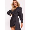 MOE Viazané mini šaty M802 | grafit M802 - EU M M802