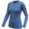 SENSOR MERINO AIR dámské triko dl.rukáv riviera blue S; Modrá