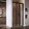 Ravak ASDP3-90 198 trojdielné sprchové dvere, black+grape 87 - 91 x 198 cm, black, 00V703R2ZG
