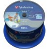 Médiá VERBATIM BD-R SL DataLife 25GB, 6x, printable, spindle 50 ks, BD-R Single Layer, kap (43812)