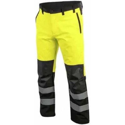 Högert TRAUN výstražné softshellové nohavice žlté