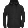 James & Nicholson Mikina s kapucí JN 8043, oversize, bio bavlna, unisex COT02804300213-black 3XL Černá
