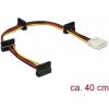 Delock Napájecí kabel Molex 4 pin samec > 4 x SATA 15 pin samice 40 cm