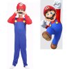 Chlapčenský kostým Super Mario 110-120 Veľkosť Modro-červená
