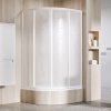 Ravak Štvrťkruhový sprchový kút štvordielny SKCP4 Sabina 90x90, satin+pearl
