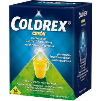 Coldrex Horúci nápoj Citrón plo.por. 14 x 5 g