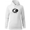 Florbal lopta - Mikina dámská Cape s kapucí - 2XL ( Biela )