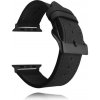 LAVVU Čierny kožený remienok Top Grain pre APPLE WATCH , 38-40 mm LSXABB1